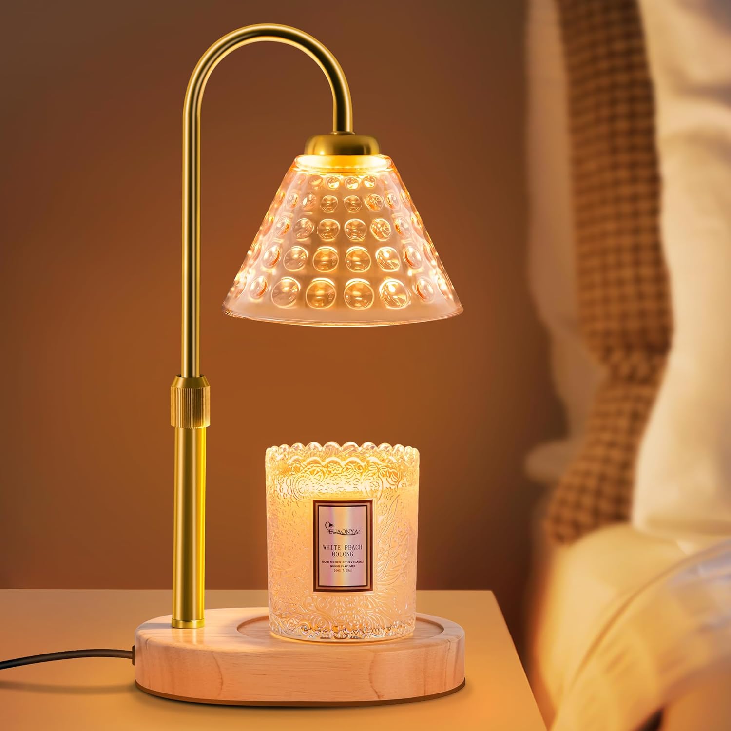 Candle Warmer Lamp,Candle Warmer lamp with Timer for Jar Candles with 2 Bulbs,De...
