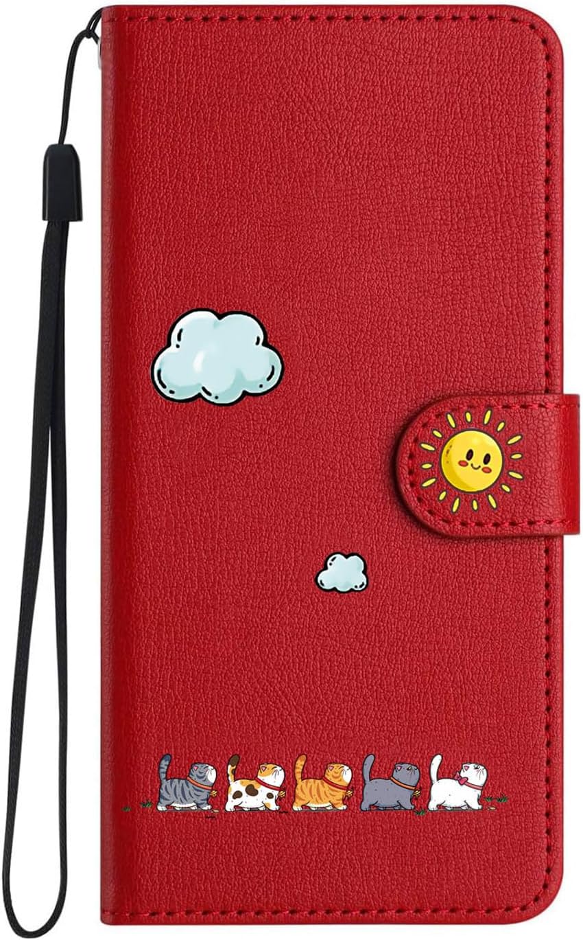 Jeffene for iPhone 16 Pro (6.3 inch) Case,PU Leather Flip Wallet Cover with [Kic...