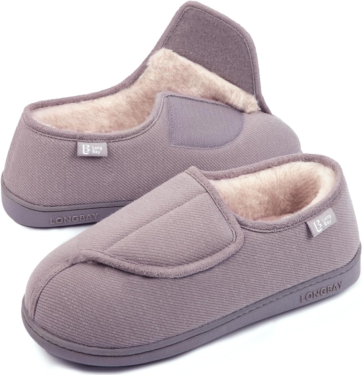 LongBay Women's Slippers, Wide Fit, Comfy and Cozy, Memory Foam Made, Indoor Hou...