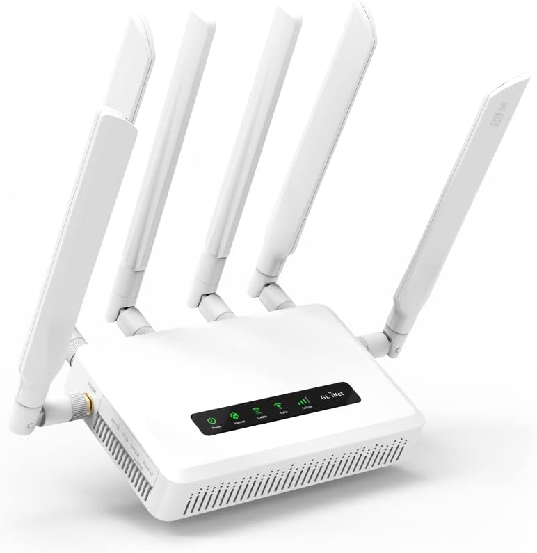 GL.iNet GL-X3000 (Spitz AX) 5G NR AX3000 Cellular Gateway Router, Wi-Fi 6, Multi...