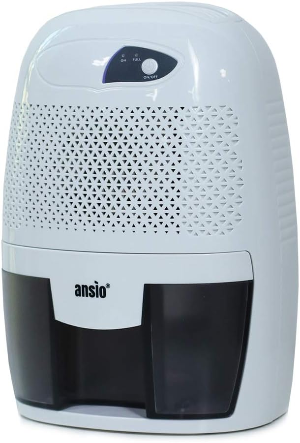 ANSIO Dehumidifier 500ml Compact and Portable Mini...