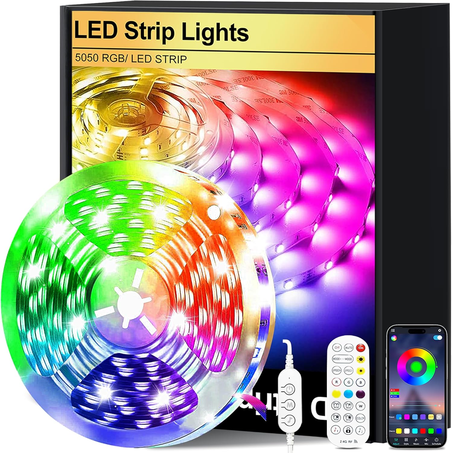 FUPT TV Led Strip Lights,5M RGB Led Lights for TV Led Backlight with App Control...