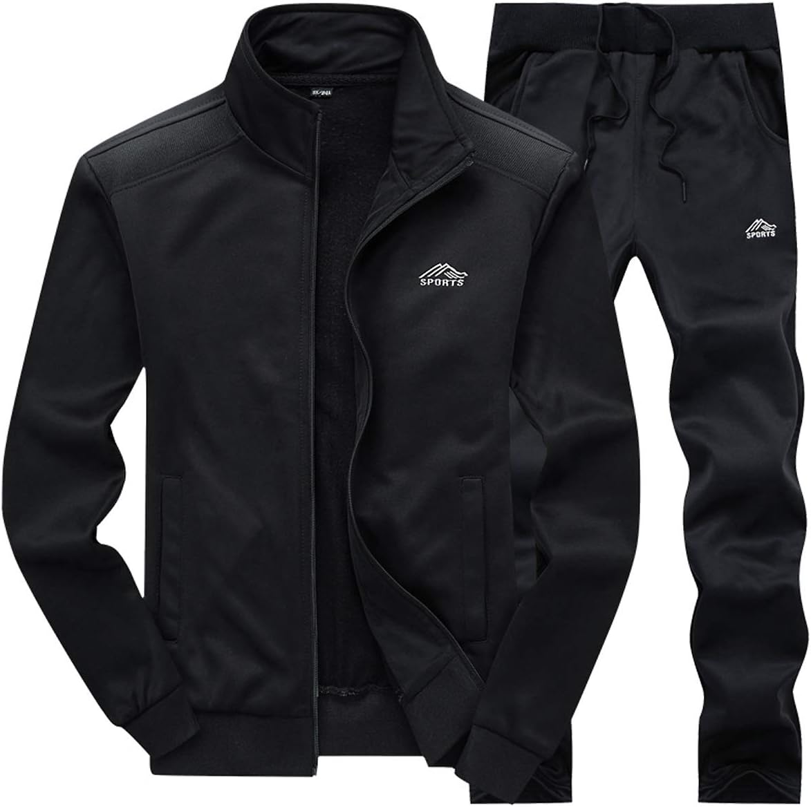 LBL Men's Casual Tracksuit Set 2 Piece Athletic Sweat Suits Long Sleeve Full-Zip...