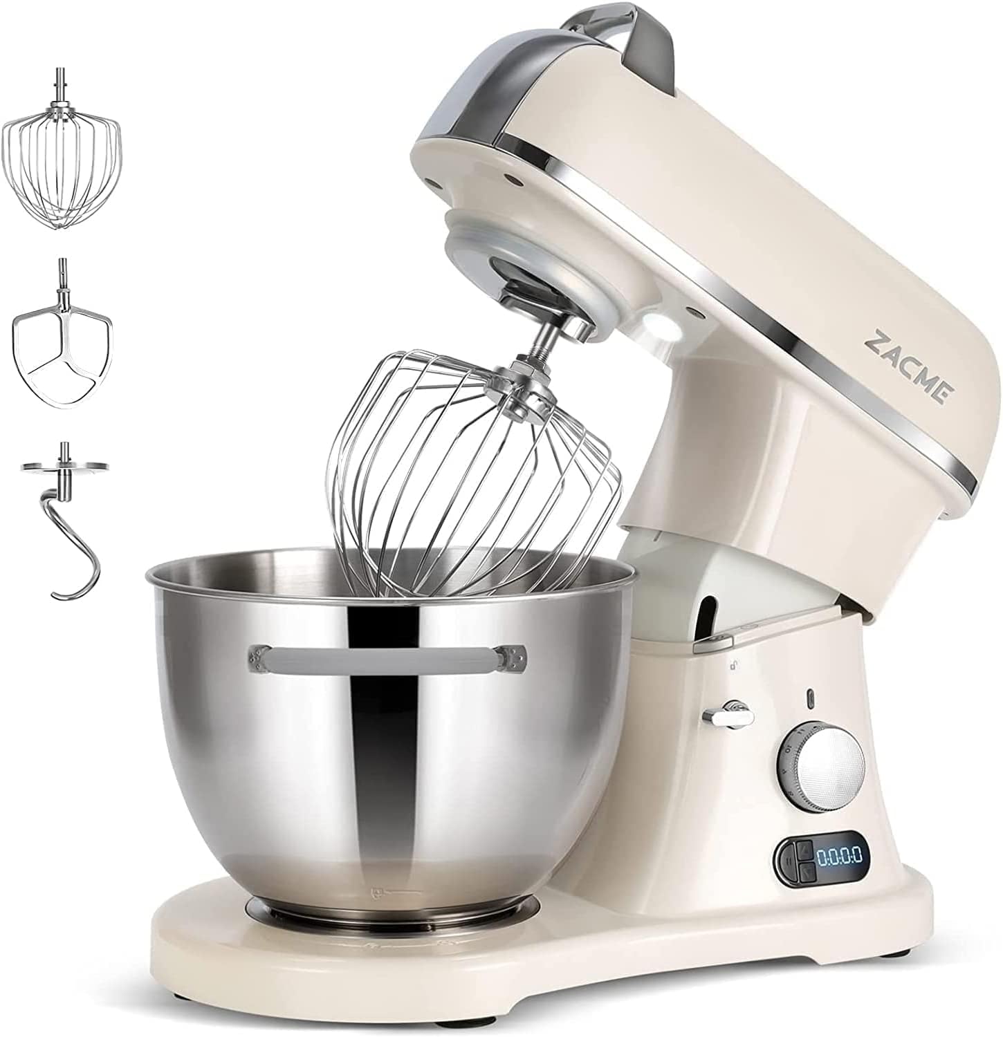 8.4QT Commercial Stand Mixer 800W with NSF Certified and Aluminum die casting, K...