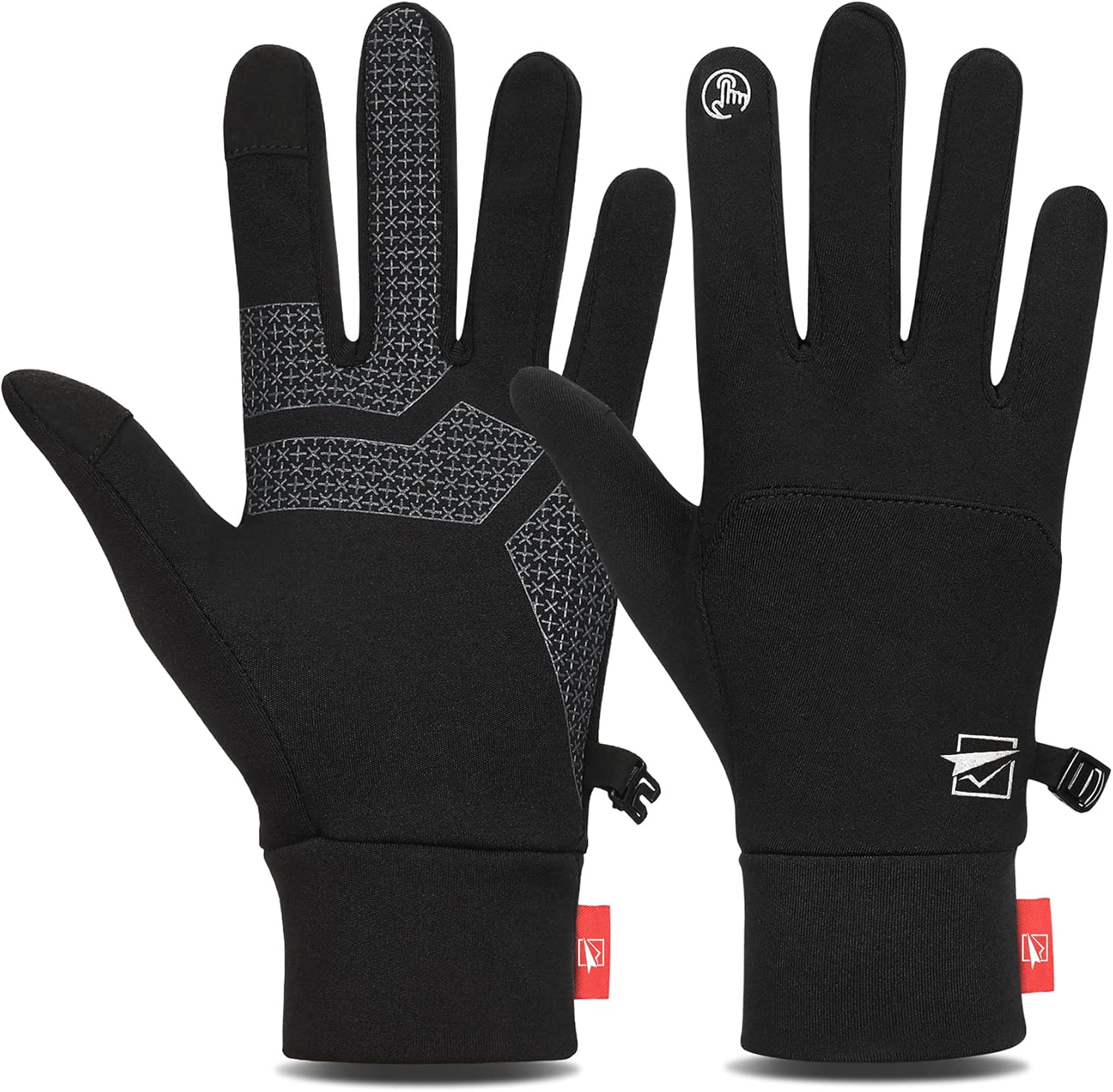 TOLEMI Thermal Gloves, Winter Gloves Running Warm Liner Gloves Anti-slip Touch S...