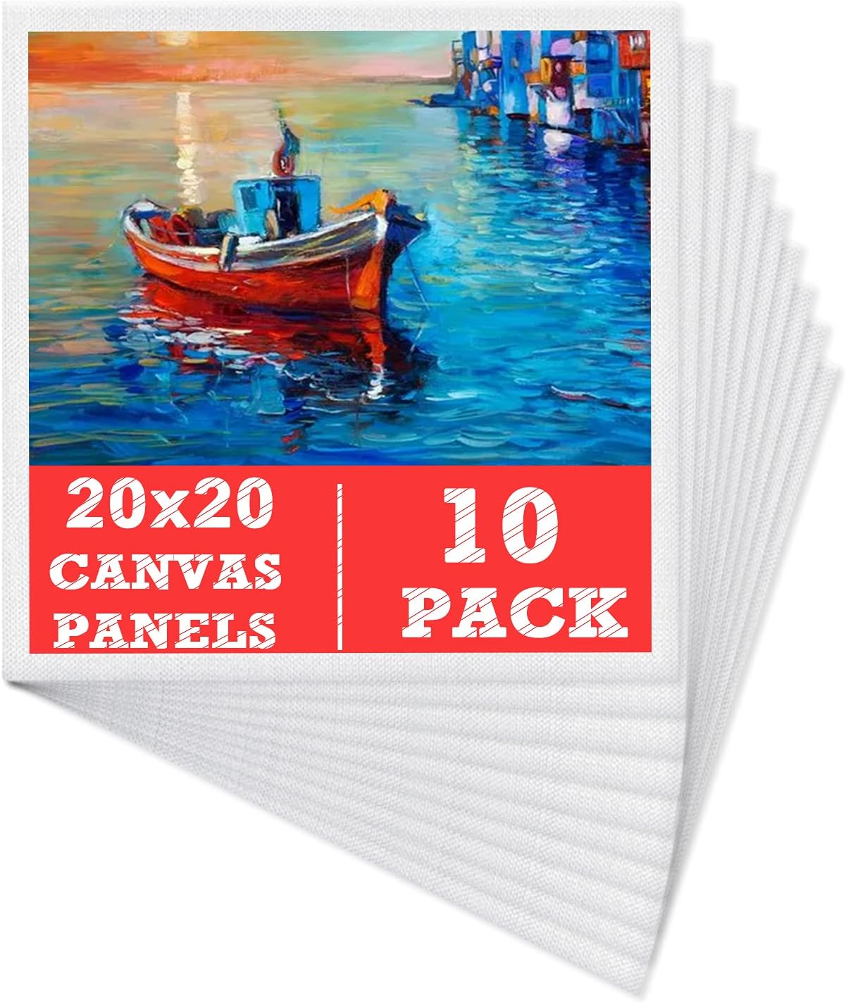 10 Packs Canvas for Painting - 20 x 20 cm(8" x 8")...