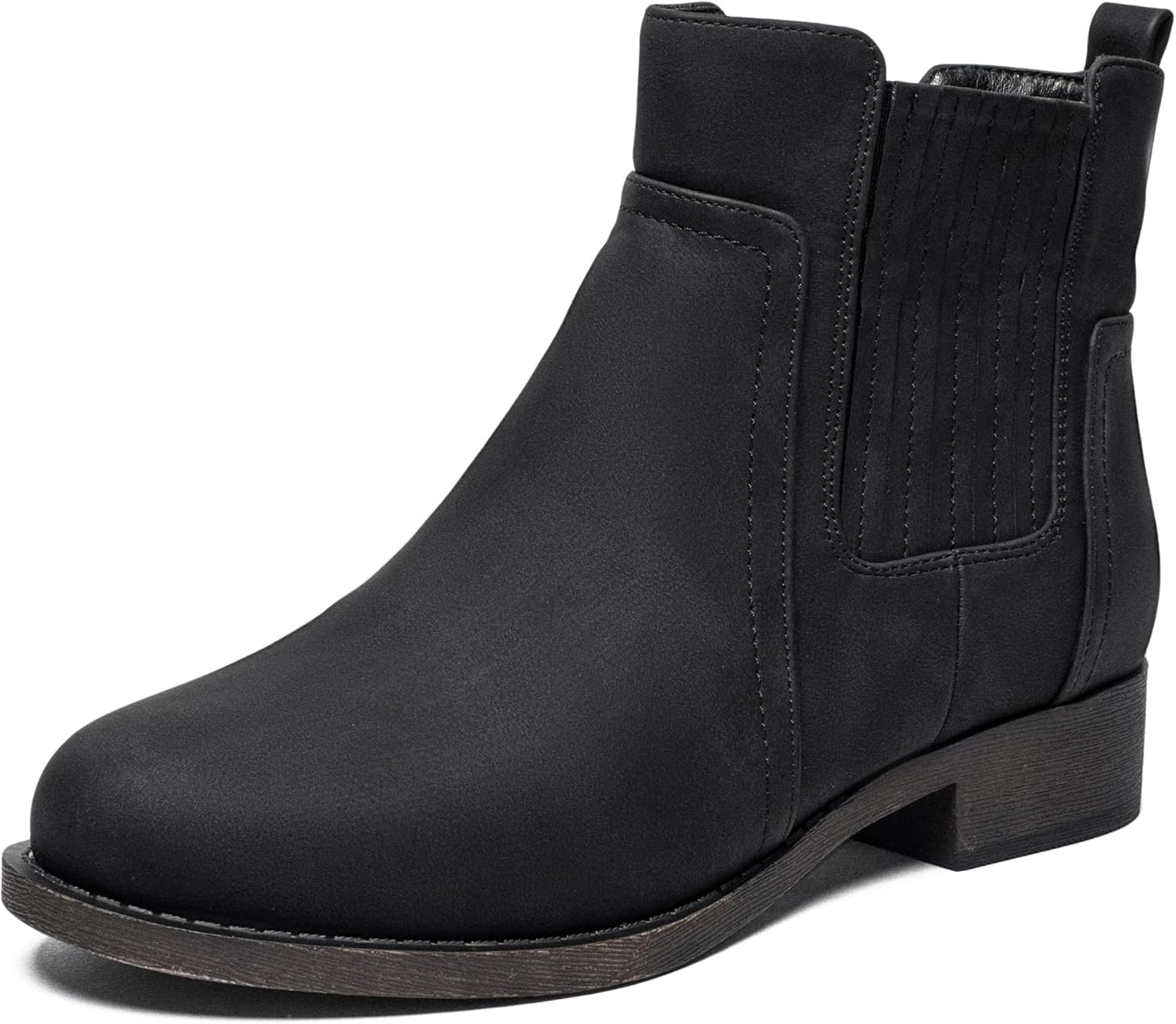 Ataiwee Women's Ankle Boots, Classic Side Zip Comfortable Thick Block Heel Boots...