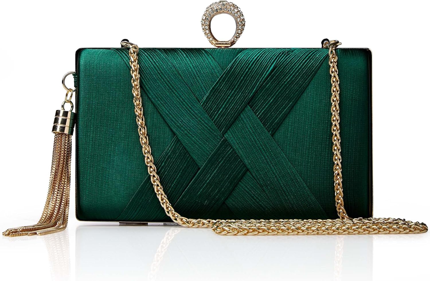 BABEYOND Clutch Purses for Women - Evening Bag Tassel Pendant Clutch for Bride P...