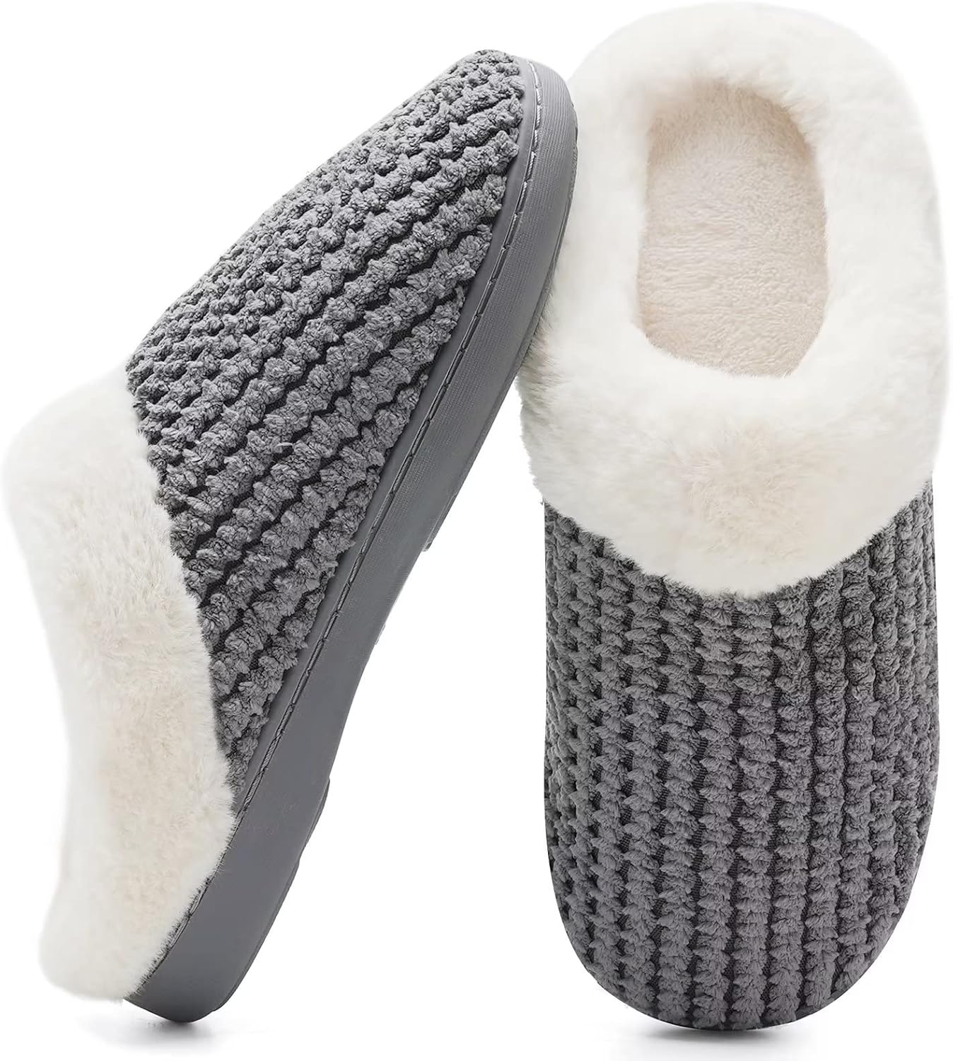 Ladies House Slippers Memory Foam Slippers for Women Comfortable Warm Cosy Non S...