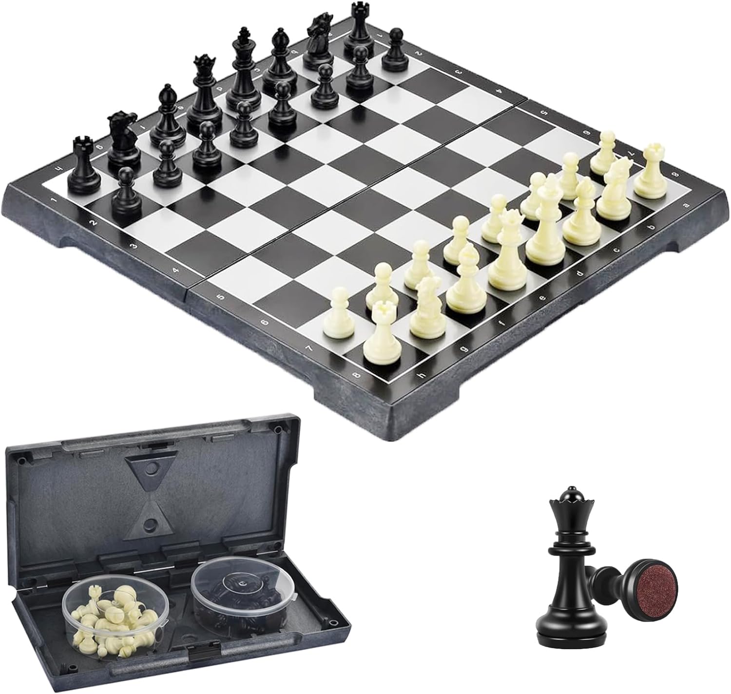 Magnetic Chess Set - Cestamor Chess Board Folding...