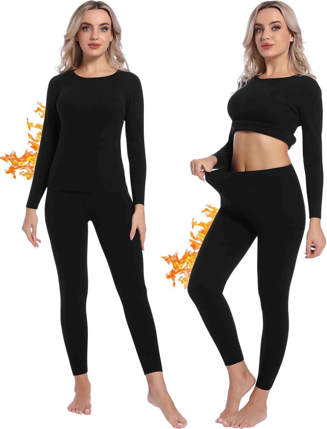 INNERSY Women's Thermal Underwear Set Ultra-Soft Long Johns Base Layer for Cold...
