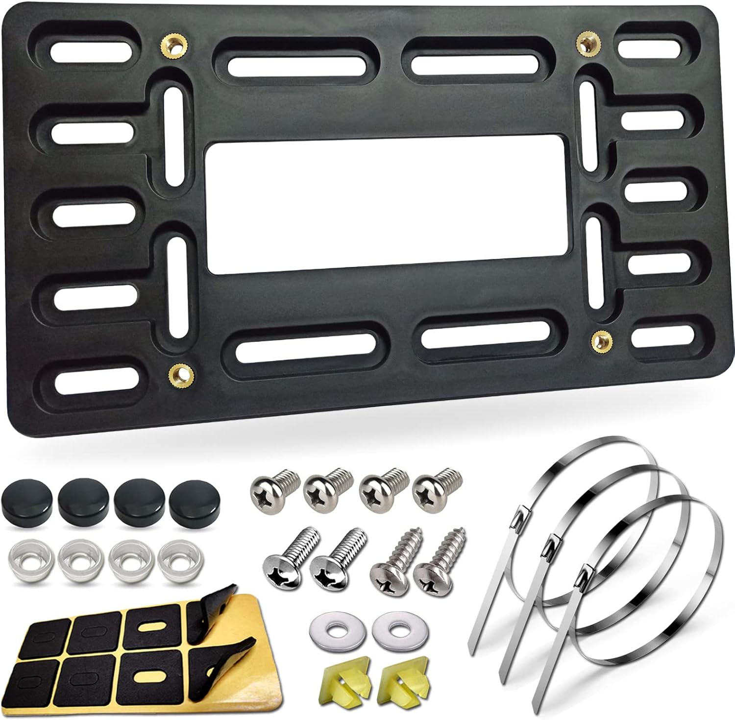 BGGTMO License Plate Bracket Holder- Front License Plate Mounting Kit, Universal...