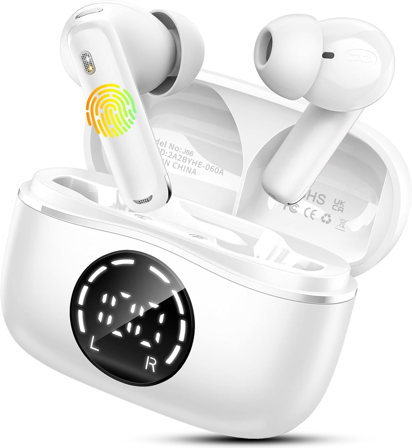 Wireless Earbuds, Ear Buds Bluetooth 5.4 Headphones 2024 ENC Noise Cancelling, B...