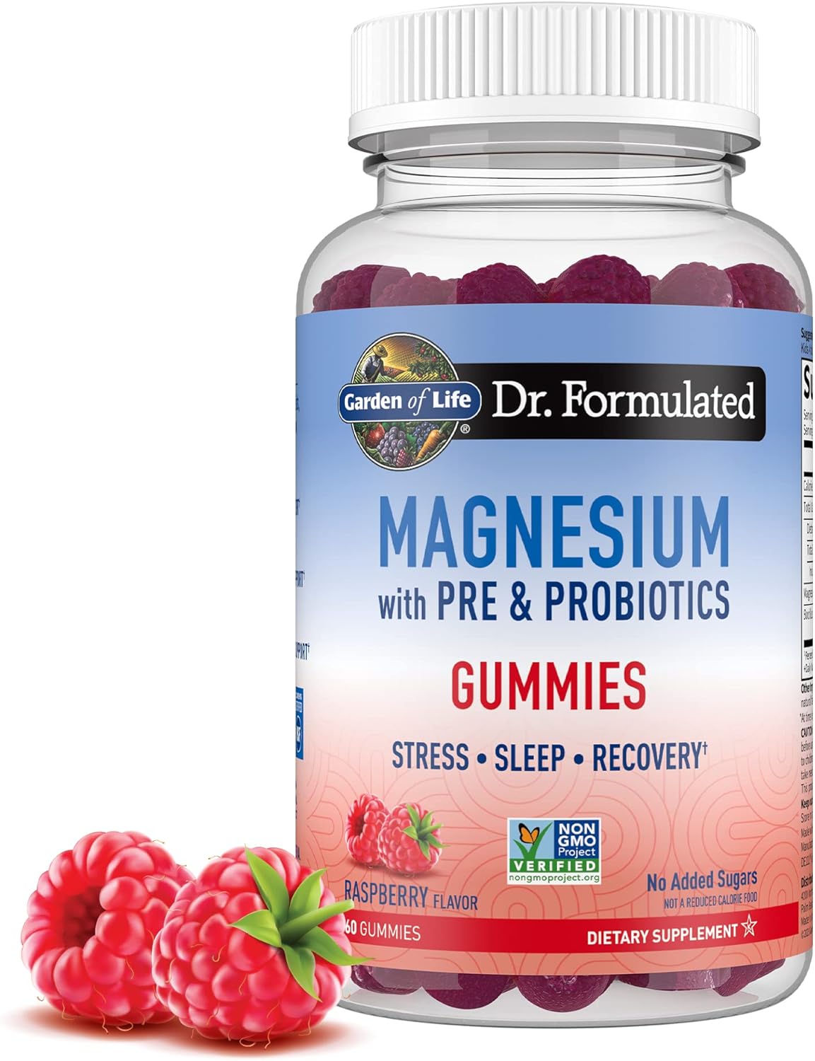 Garden of Life - Dr Formulated Magnesium Citrate Supplement with Prebiotics & Pr...