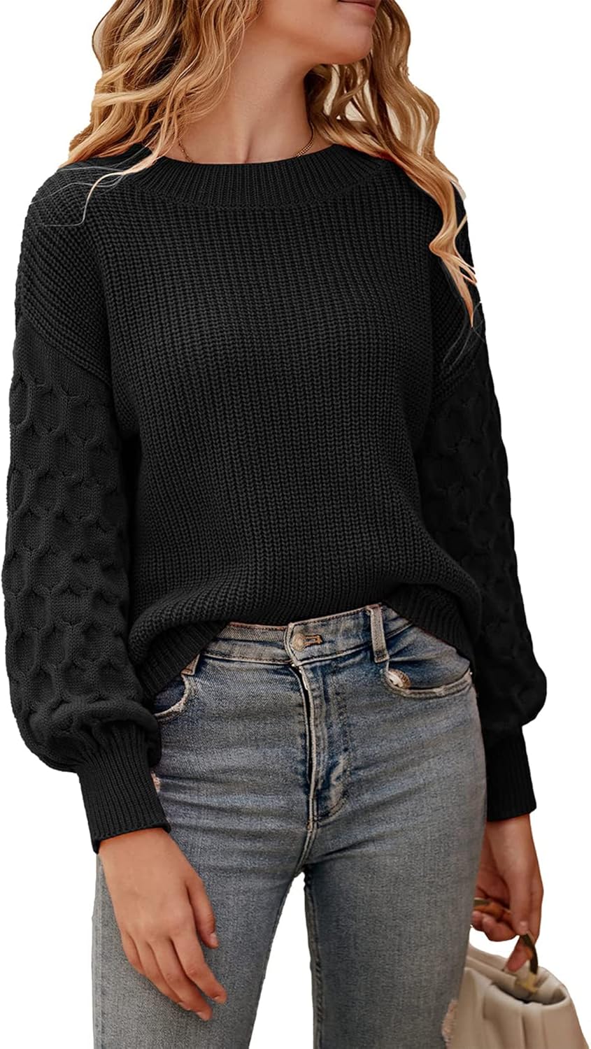 PRETTYGARDEN Women's 2025 Winter Pullover Sweater Casual Long Sleeve Crewneck Lo...