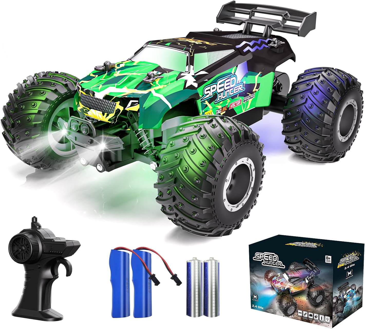 Remote Control Car RC Cars All Terrain Monster Truck, Outdoor 2WD Off Road Hobby...