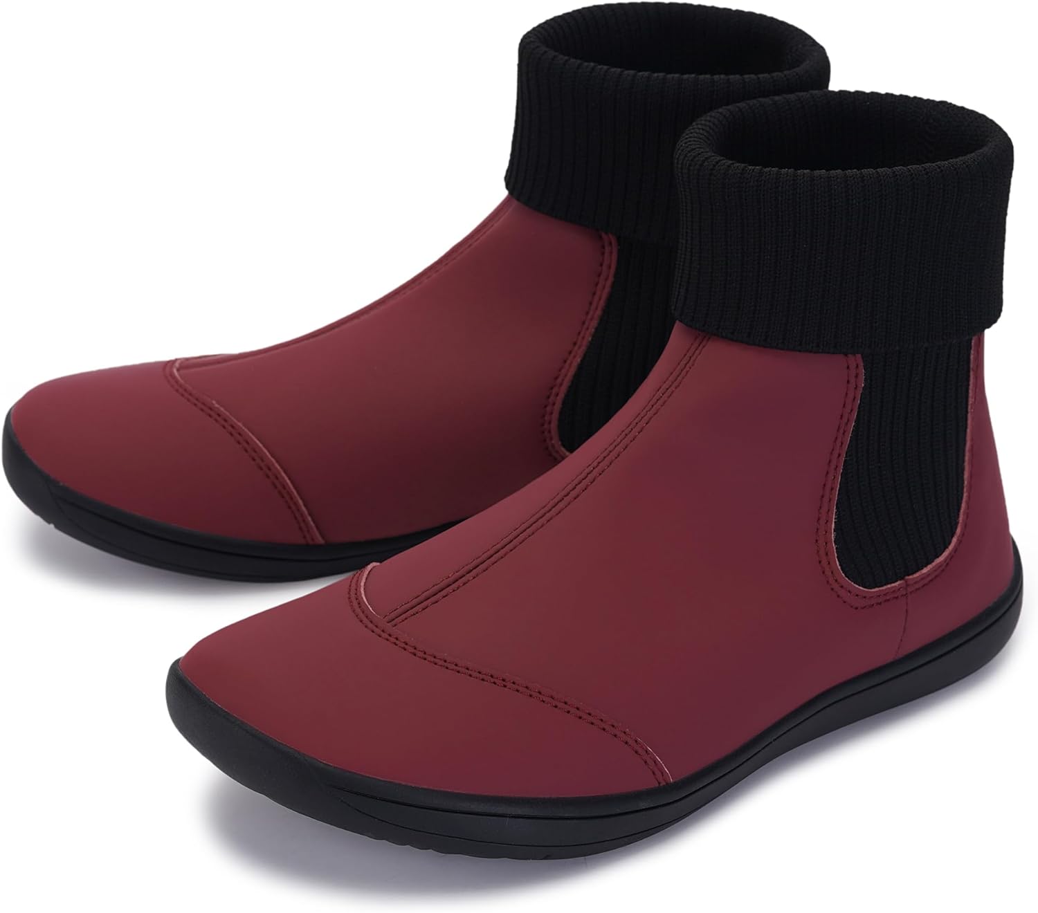 WHITIN Women's Wide Barefoot Ankle Boots | Minimalist Chelsea Styles | Zero Drop...