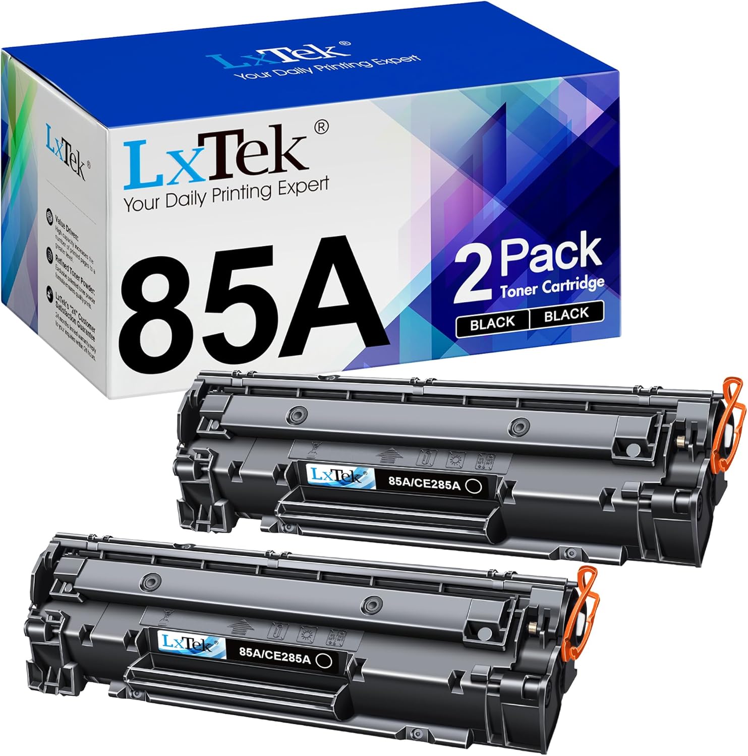 LxTek Compatible Toner Cartridge Replacement for HP 85A CE285A to Compatible wit...