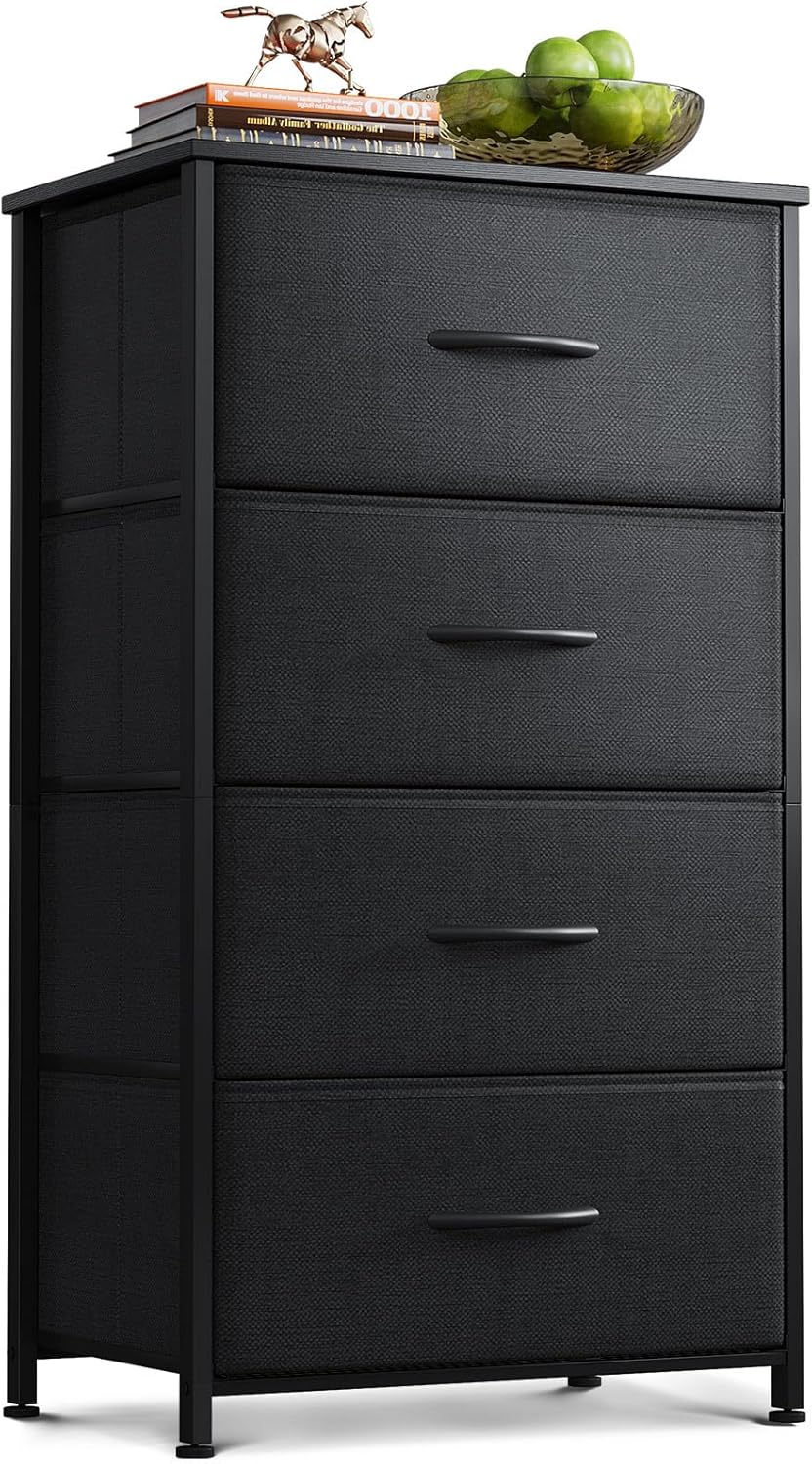AODK Dresser for Bedroom with 4 Storage Drawers, Small Dresser Chest of Drawers...