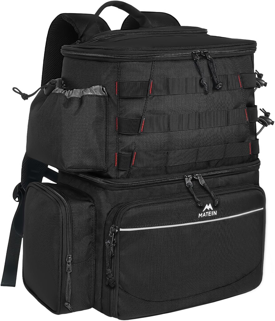 MATEIN Fishing Backpack, Water Resistant Fishing Tackle Box Bag with Rod Holders...