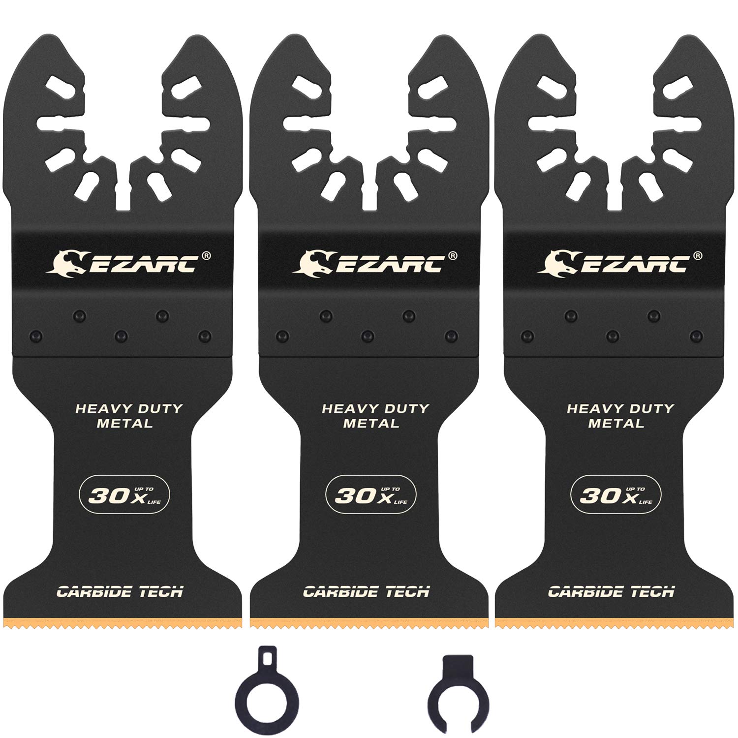 EZARC Carbide Oscillating Saw Blades, Multitool Blades Quick Release for Hard Ma...