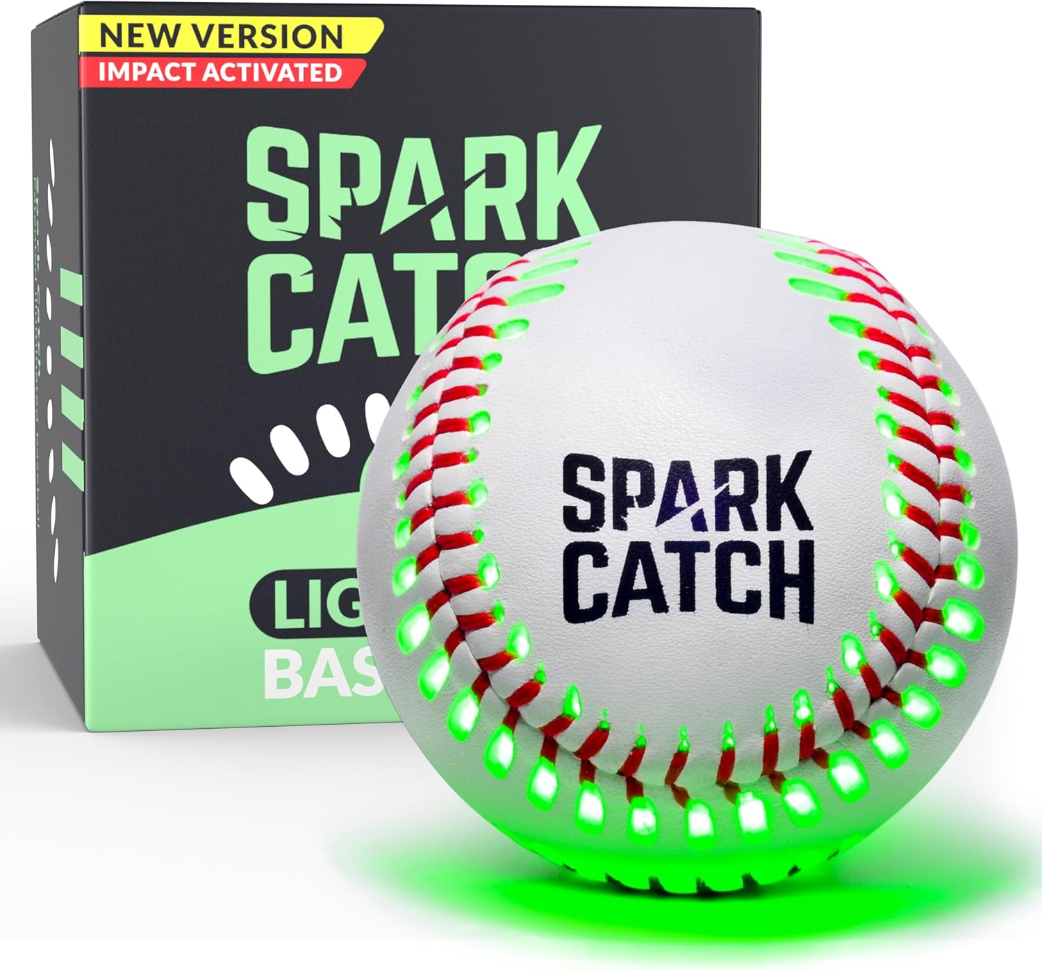 SPARK CATCH Light Up Baseball, Glow in The Dark Baseball, Sports Gear Accessorie...