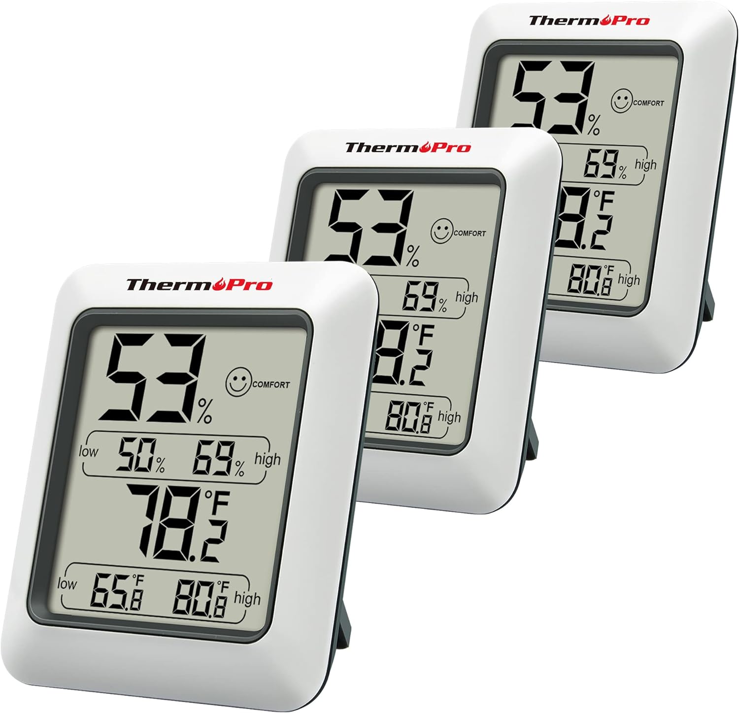 ThermoPro TP50 Room Thermometer Digital Indoor Hygrometer Monitor Temperature an...