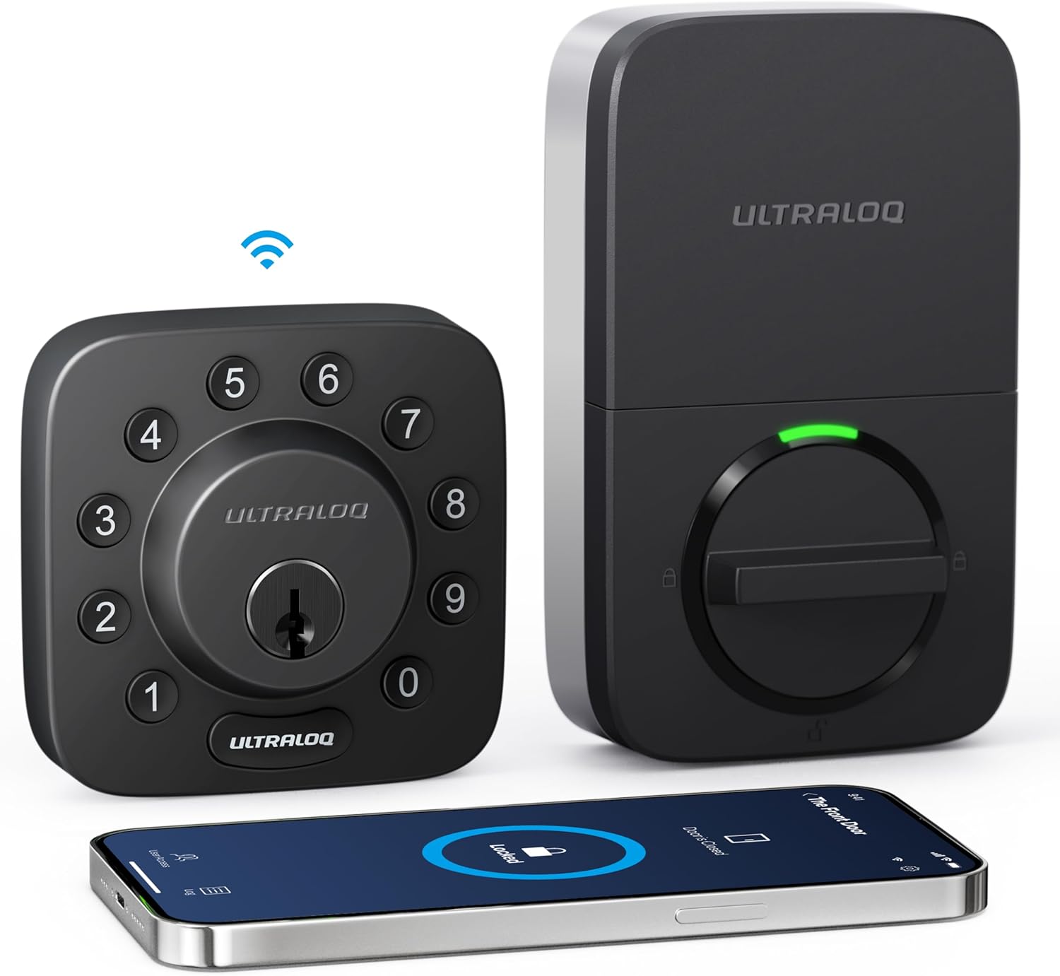 ULTRALOQ Smart Lock U-Bolt WiFi, Built-in WiFi Sma...