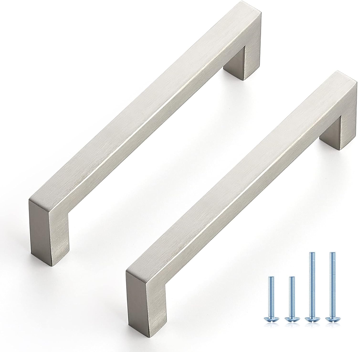 Ravinte 40 Pack Cabinet Handles Square Cabinets Cupboard Handles Brushed Nickel...