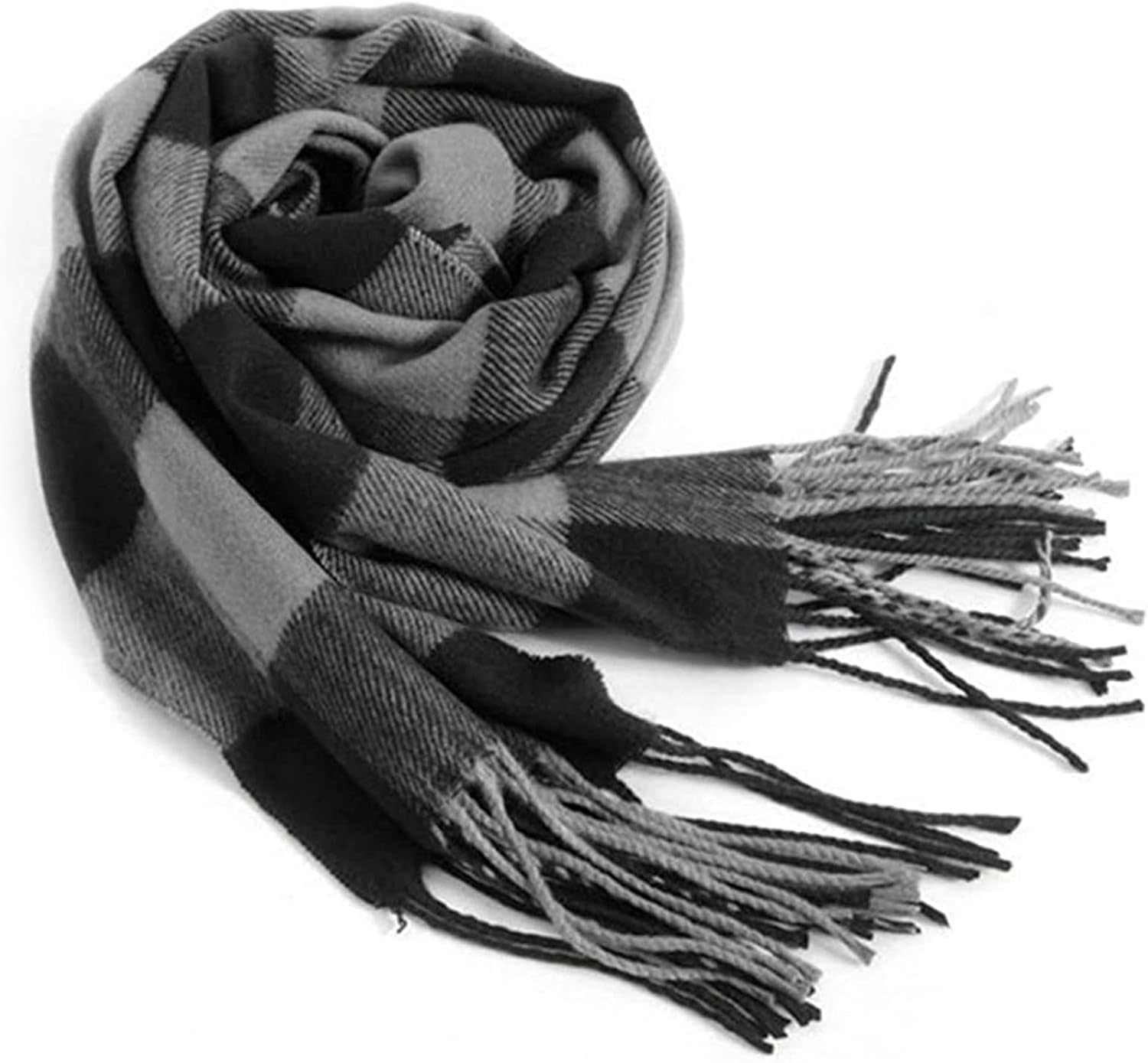 Men's Scarves Classic Arrival Winter Plaid Scarf T...