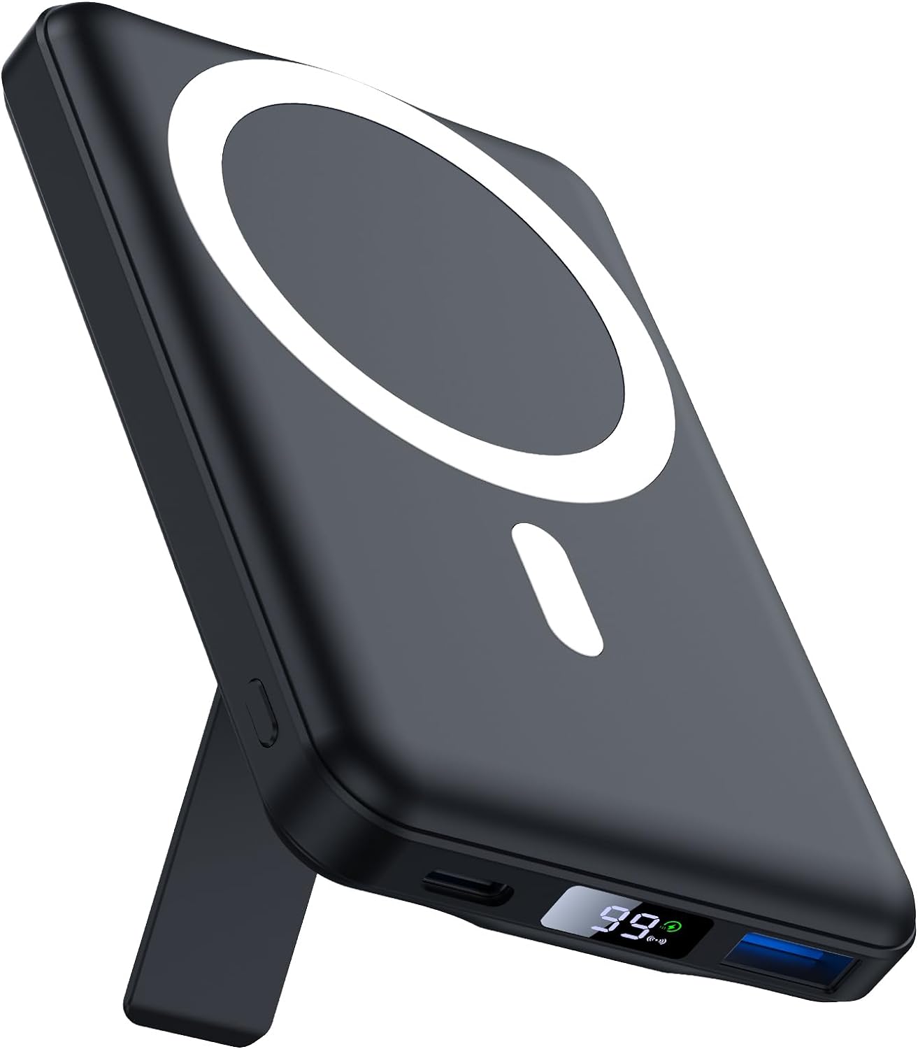 Mag-safe Power Bank 10000mAh, AOGUERBE Magnetic Battery Pack, Wireless Portable...