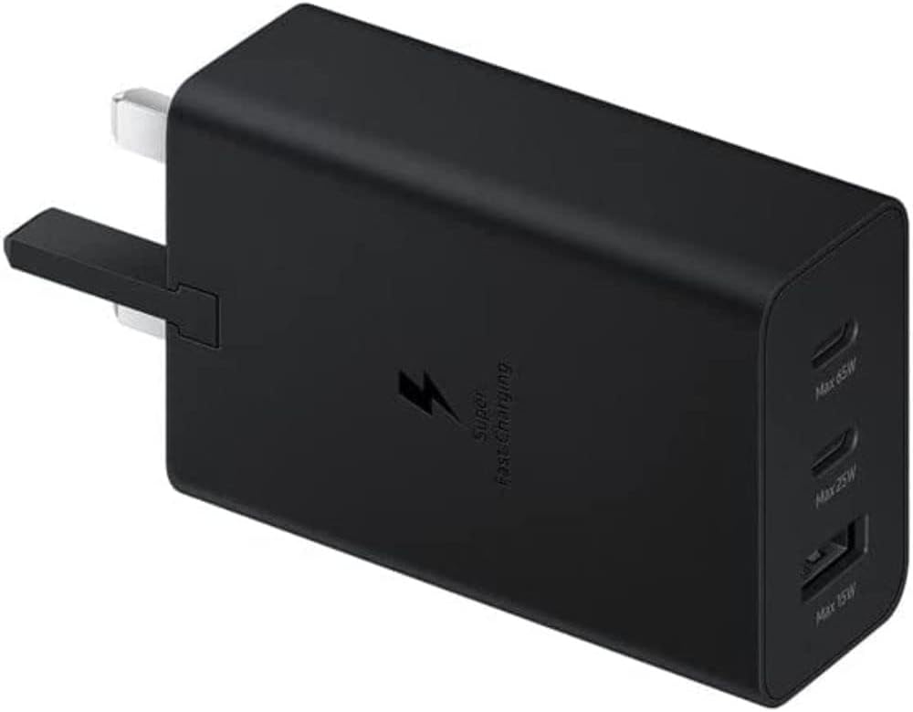 Samsung Galaxy Official 65W Trio Super Fast 2.0 Travel Adapter (without USB-C to...