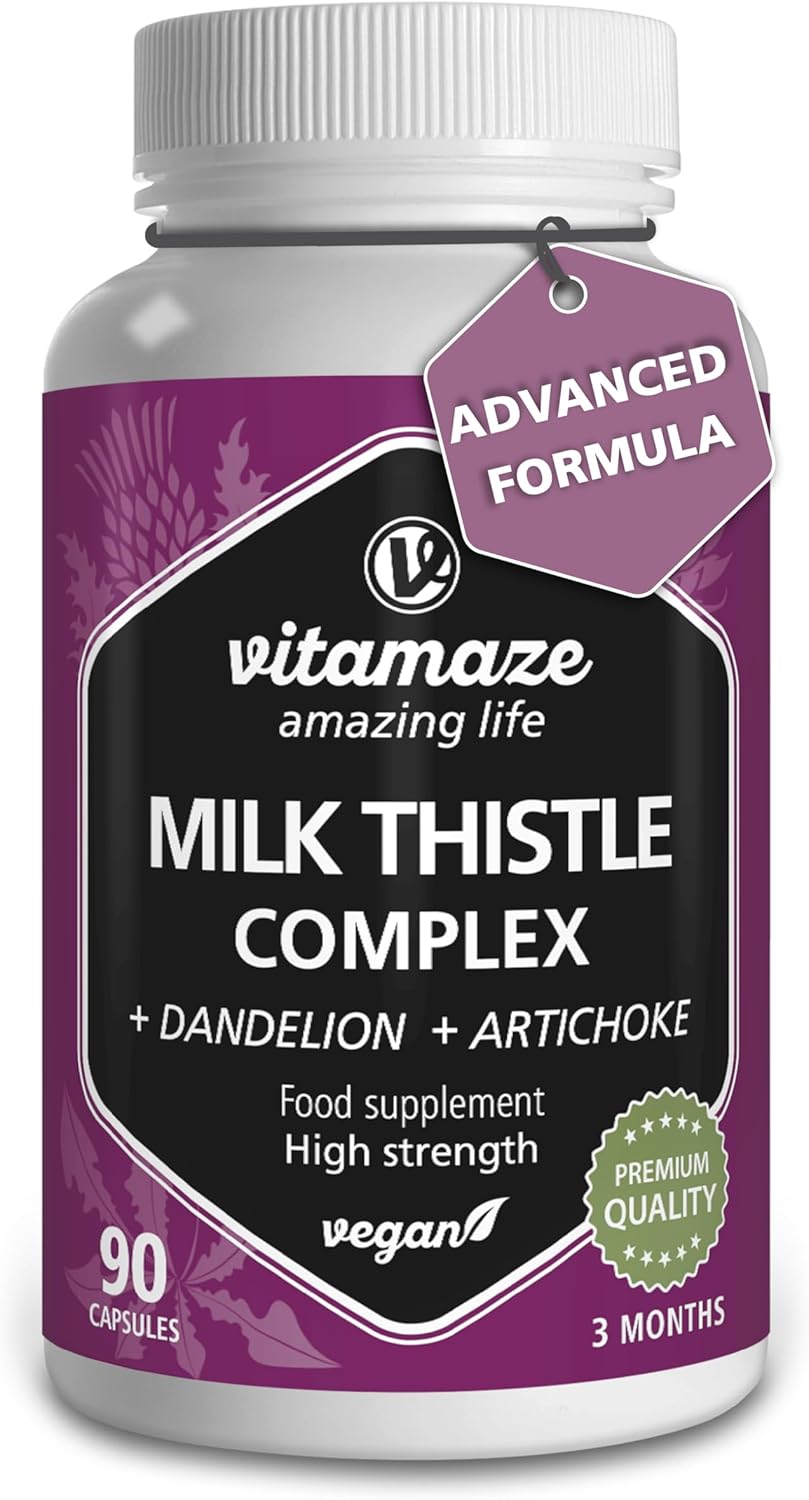Milk Thistle High Strength 6000mg (3 Months) with Dandelion & Artichoke, High Do...