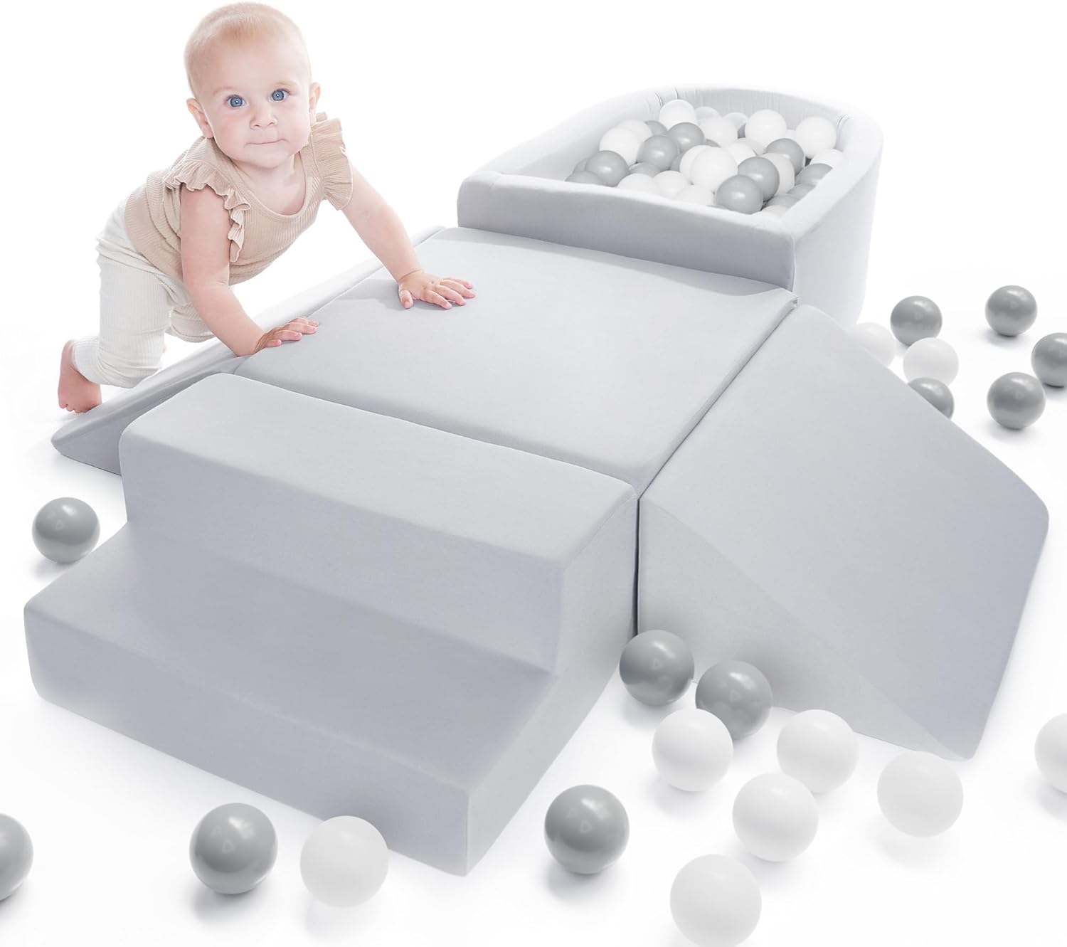 ZICOTO Fun Climbing Toy Set for Toddlers Aged 1-3 - The Perfect Set incl. Ball P...