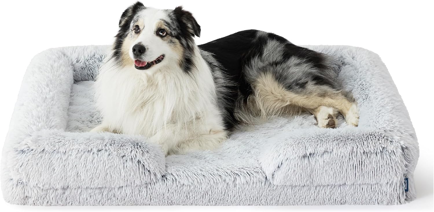 Bedsure Orthopedic Dog Bed for Extra Large Dogs - XL Washable Calming Dog Sofa B...