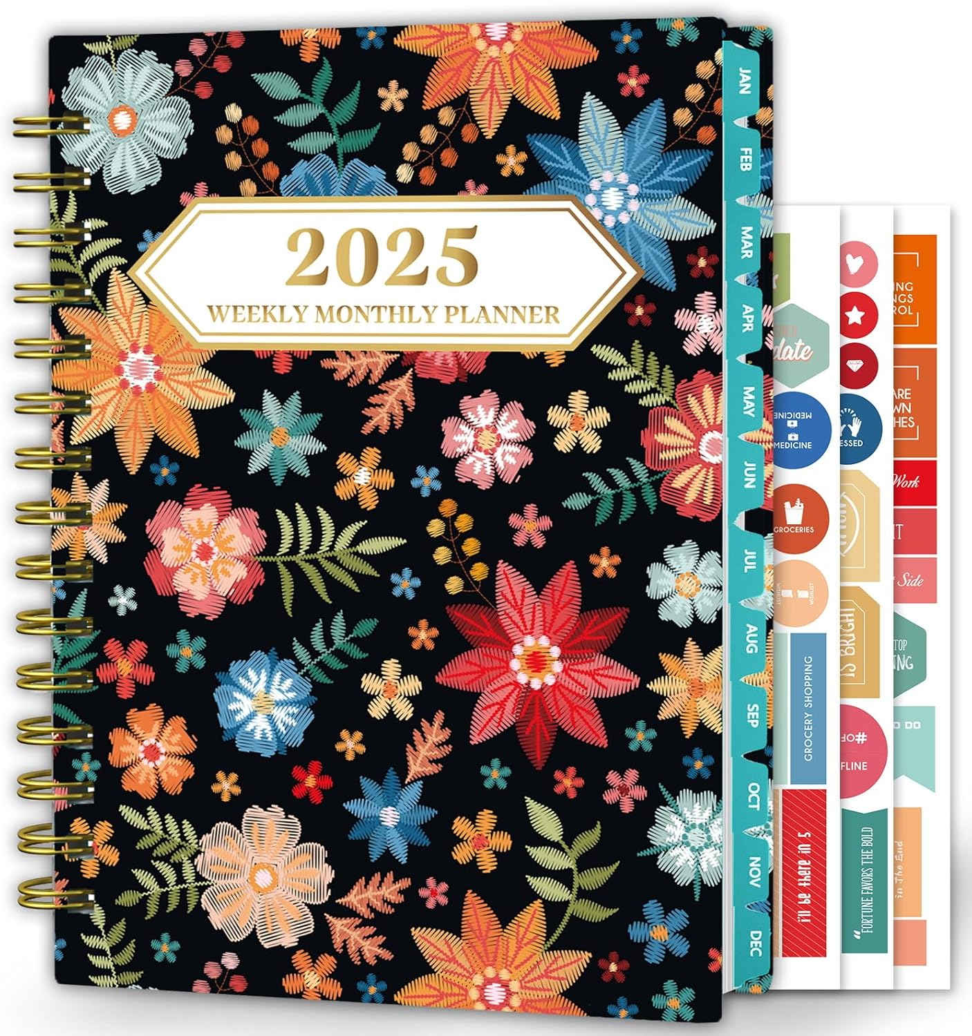 Ymumuda 2025 Planner, 12-Month Daily Weekly Monthly Planner from JAN.2025 to DEC...