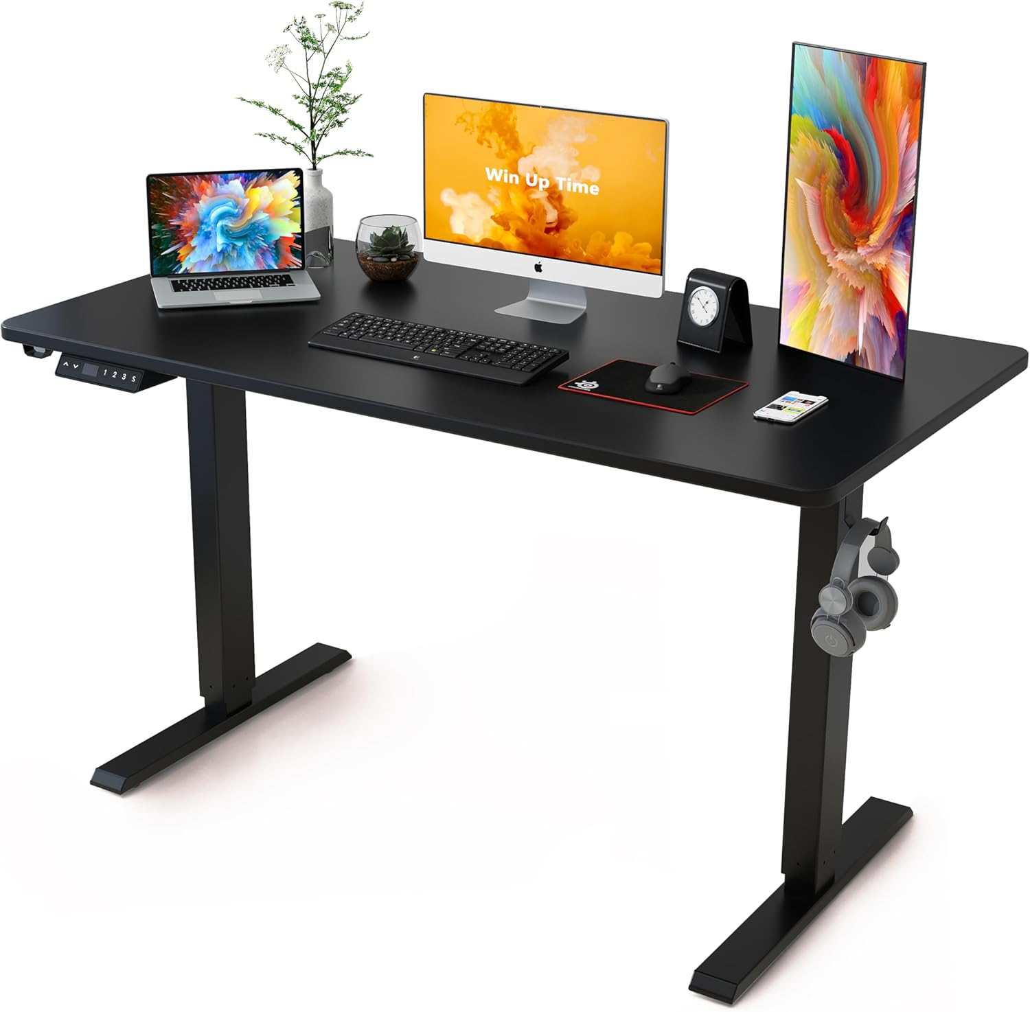Standing Desk Adjustable Height- Whole Piece Desktop Stand Up Desk, Electric Sta...