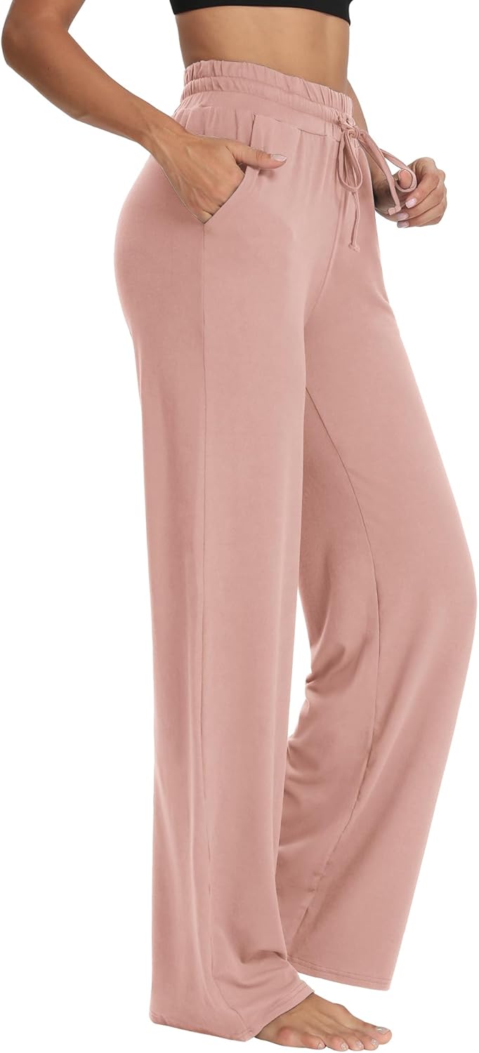 Sarin Mathews Womens Yoga Sweatpants Wide Leg High Waisted Lounge Pajamas Pants...