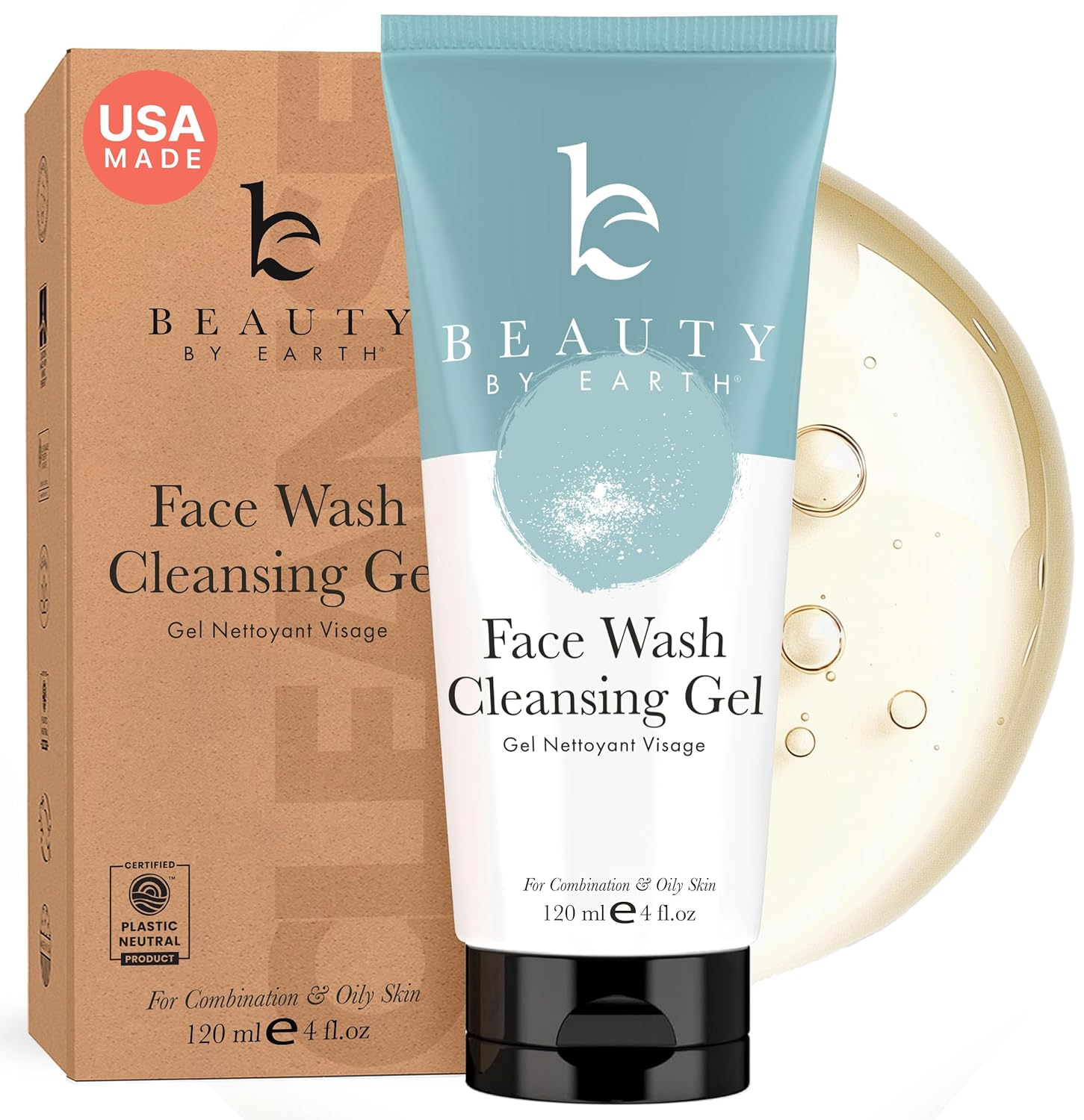 Face Wash - USA Made with Natural & Organic Ingredients, Facial Cleanser for Acn...