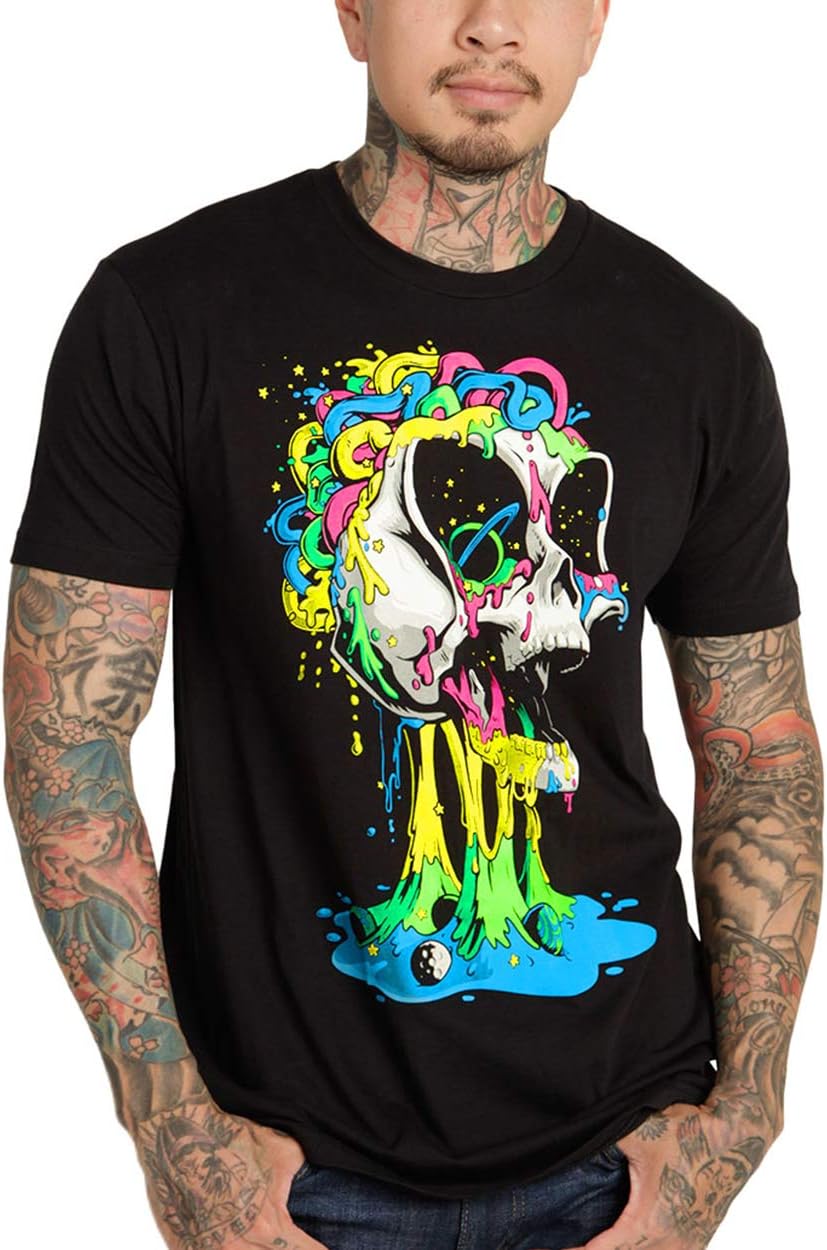 INTO THE AM Men's Graphic Tees S - 4XL Cool Lightweight Fitted Printed Design T-...