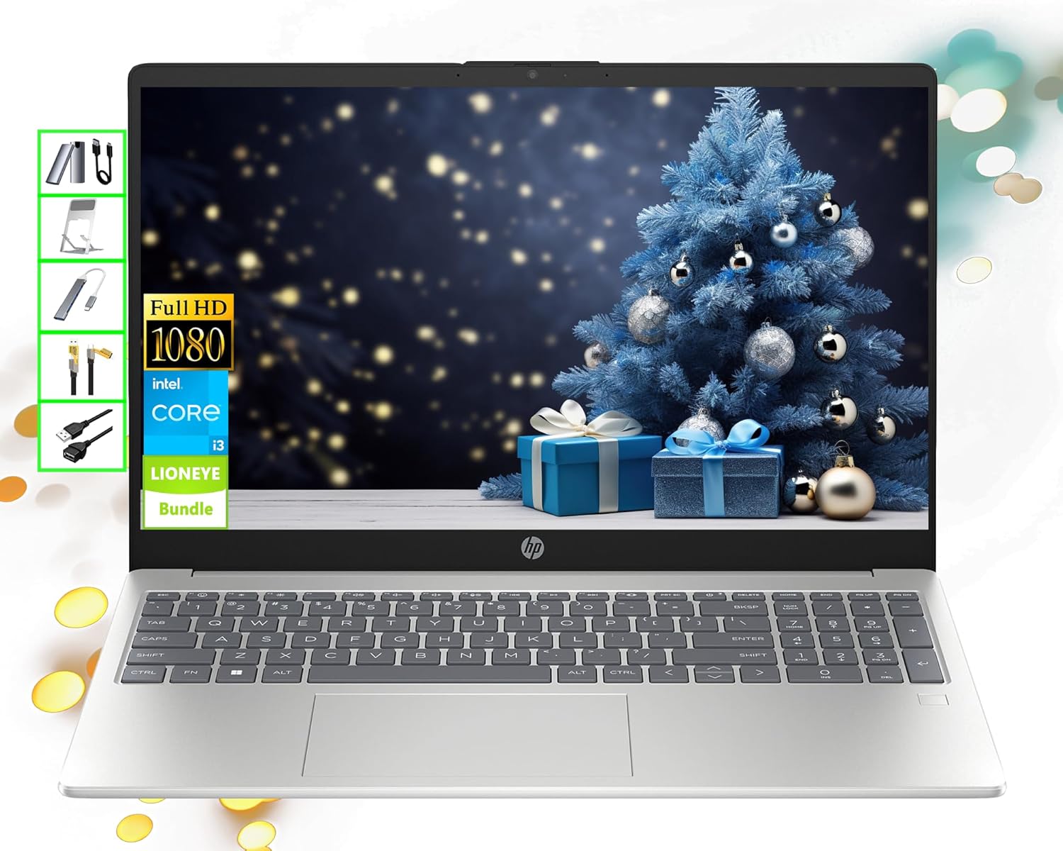 HP AI-Powered Laptop | 15.6" FHD Computer | 16GB R...