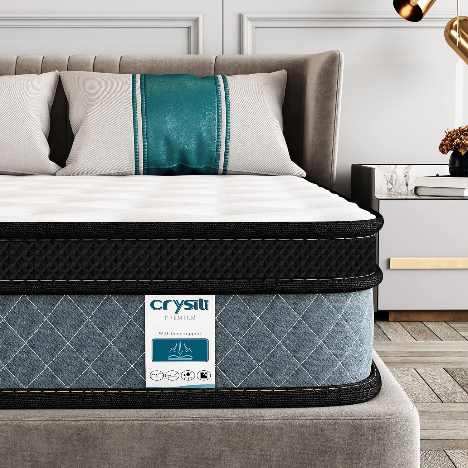 Crystli Full Mattress, 10 Inch Memory Foam Mattress with Innerspring Hybrid Full...