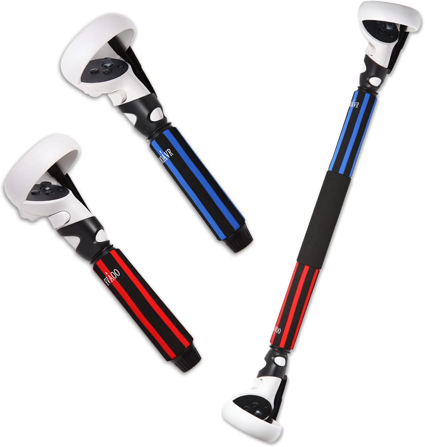 OOAVR VR Game Handle Extension Grips for Oculus Quest 2,2 in 1 Multipurpose Long...