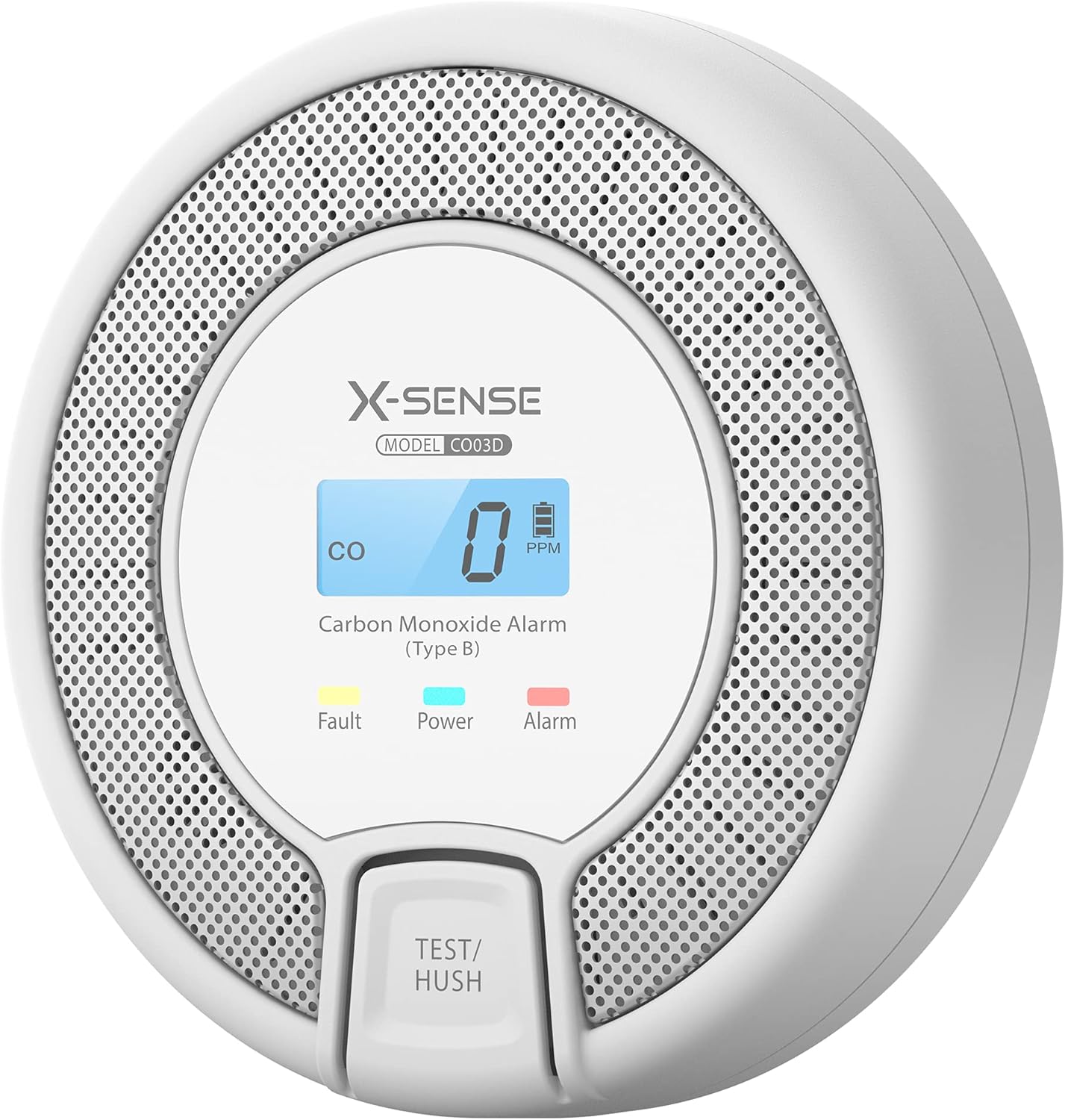 X-Sense Carbon Monoxide Alarm Detector 10-Year Life, Replaceable Battery Operate...