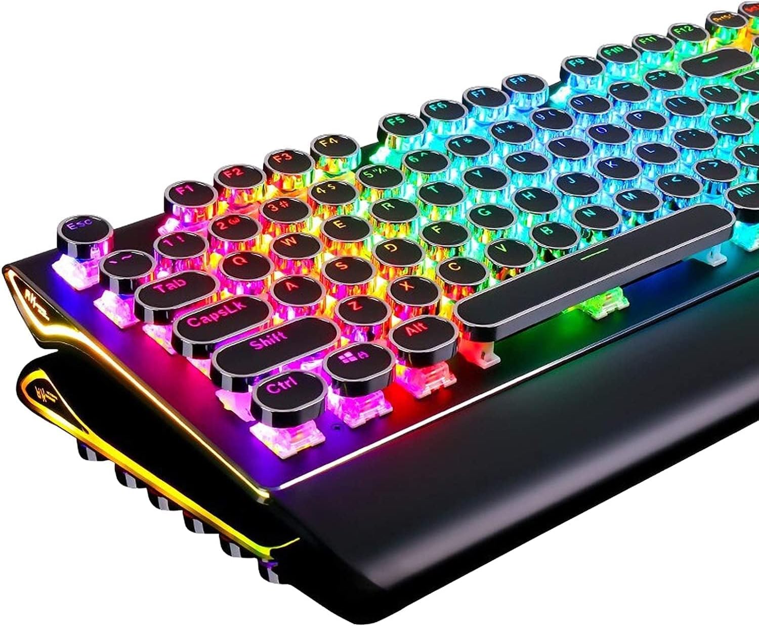 RK ROYAL KLUDGE S108 Typewriter Keyboard, Retro Me...
