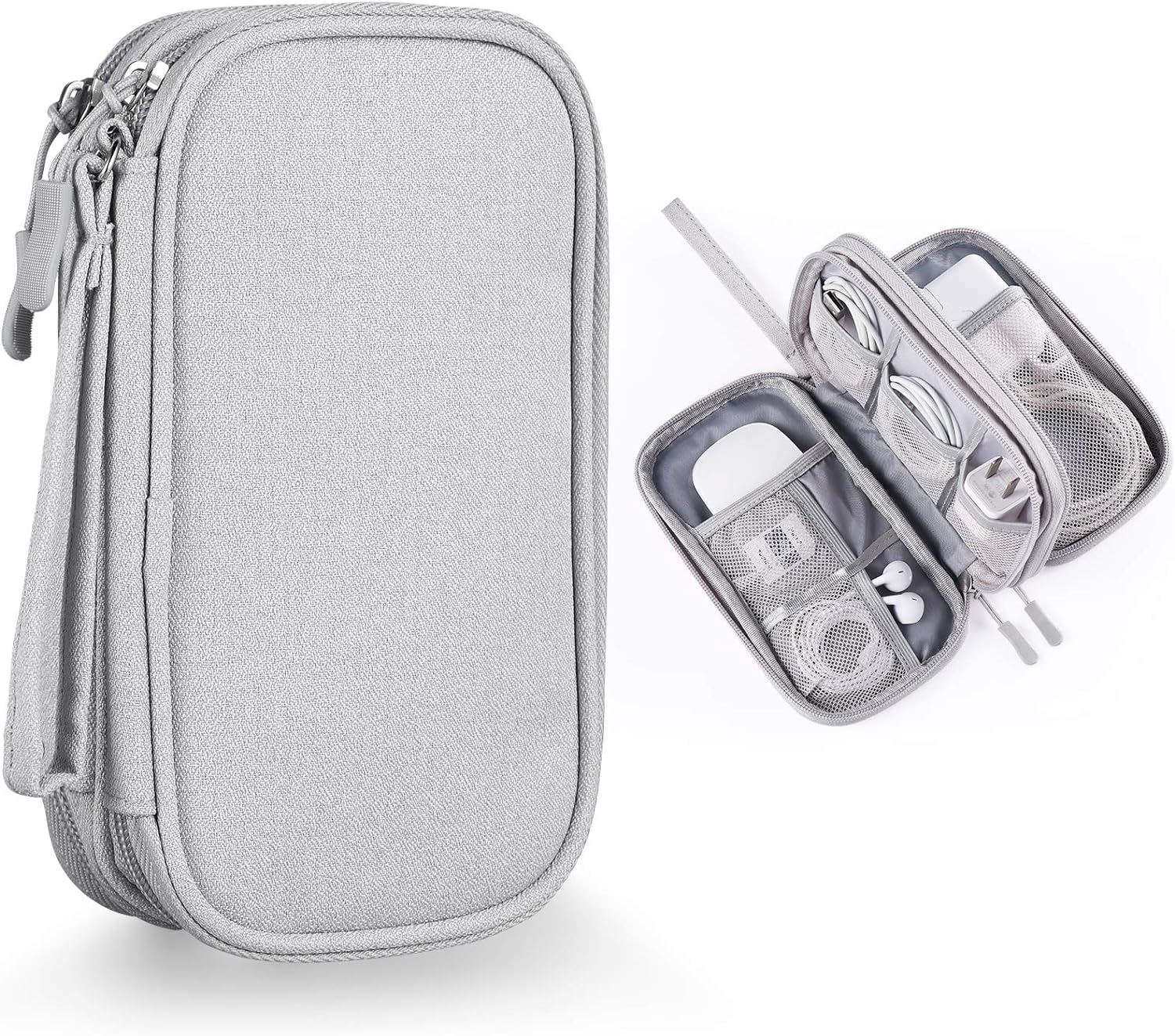Electronics Accessories Organizer Pouch Bag, Designed for Power Adapter/Charger/...