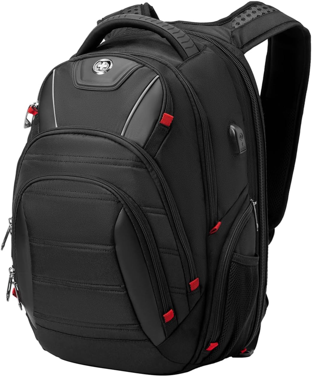 Swissdigital Design Men's Laptop Backpack for College and Business Travel with I...
