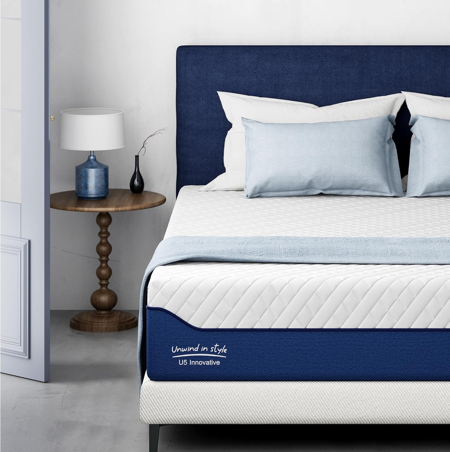 Queen Mattress, 14 Inch Green Tea Gel Memory Foam Mattress Queen, Cooling Gel In...