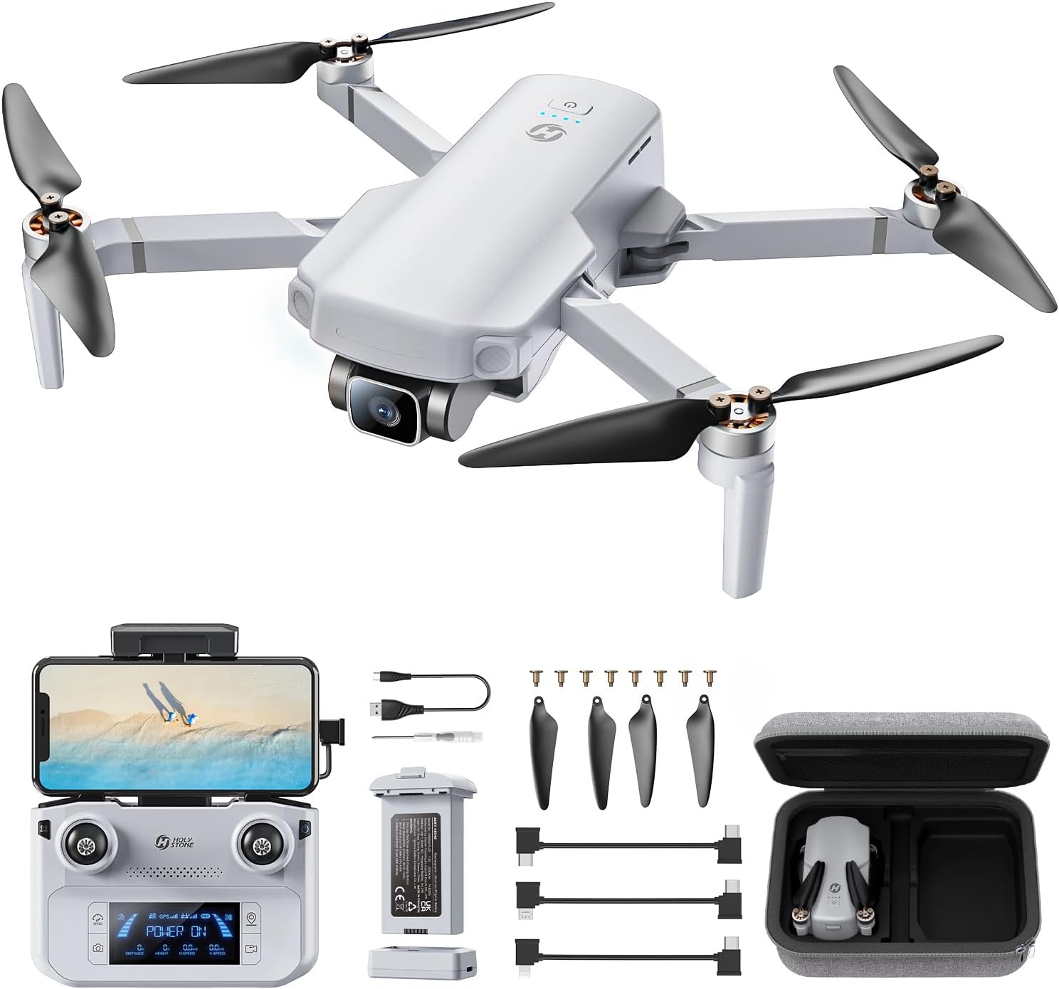 Holy Stone HS360E GPS EIS Drones with Camera for Adults 4K, 249g FAA Compliant L...