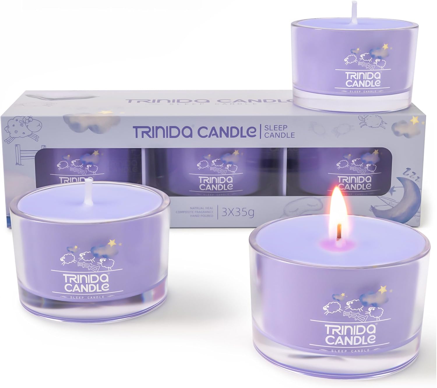TRINIDa Sleep Candles Gifts for Women with 17 Variants, Scented Candles Gift Set...